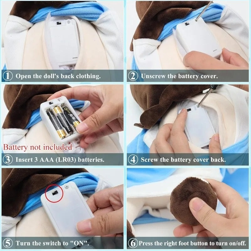 Jezus Pluche Knuffel met Lichtgevend & Ademend Hart – Voor Kinderen