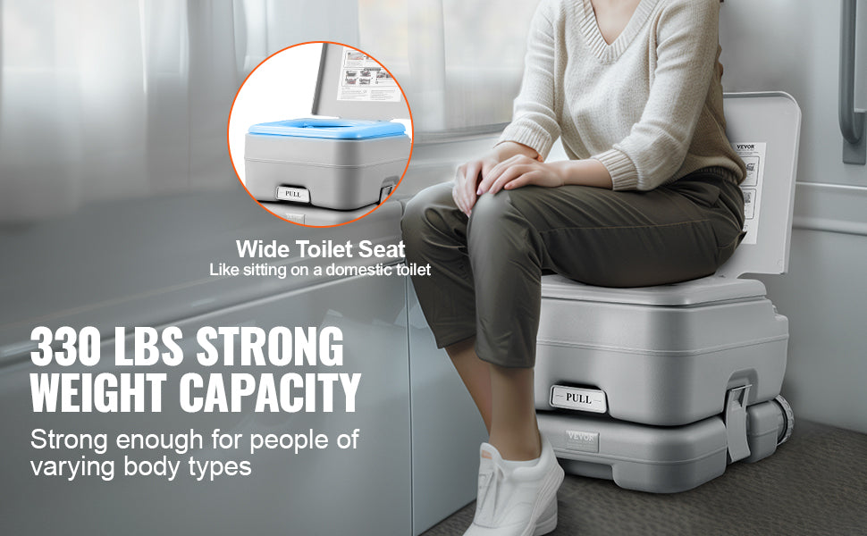 Draagbaar Campingtoilet – Hygiënisch, Geurloos & Lekvrij – WC Voor Kamperen, Boot & Outdoor