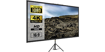 Draagbaar Projectiescherm met Statief 60-110 Inch 16:9 4K HD voor Thuisbioscoop en Presentaties
