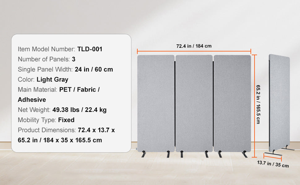 Vouwbare Kamerscheiding 3/4/6 Panelen – Privacy Scherm voor Woonkamer en Kantoor