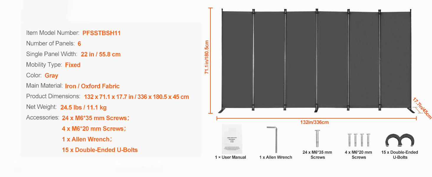 Vouwbare Kamerscheiding 3/4/6 Panelen – Privacy Scherm voor Woonkamer en Kantoor