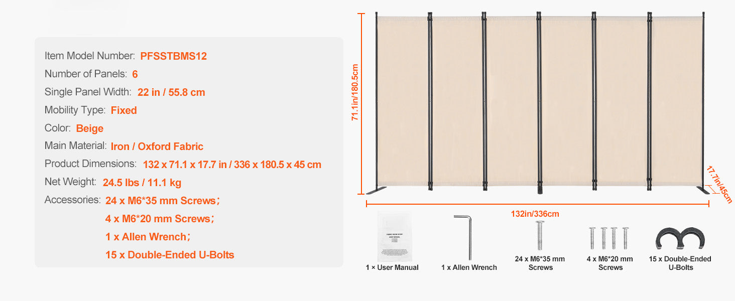 Vouwbare Kamerscheiding 3/4/6 Panelen – Privacy Scherm voor Woonkamer en Kantoor