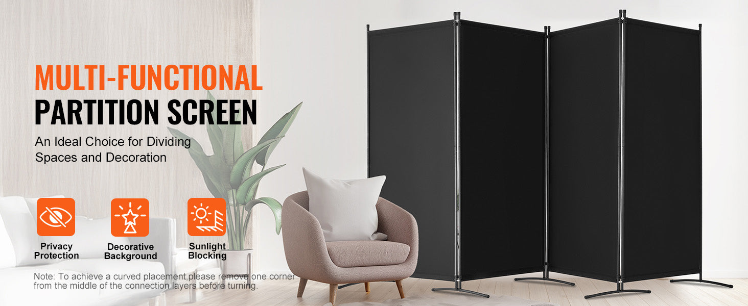 Vouwbare Kamerscheiding 3/4/6 Panelen – Privacy Scherm voor Woonkamer en Kantoor