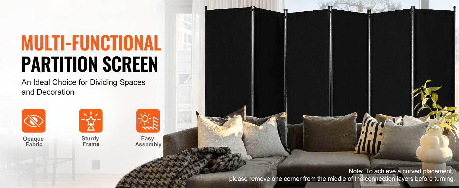 Vouwbare Kamerscheiding 3/4/6 Panelen – Privacy Scherm voor Woonkamer en Kantoor