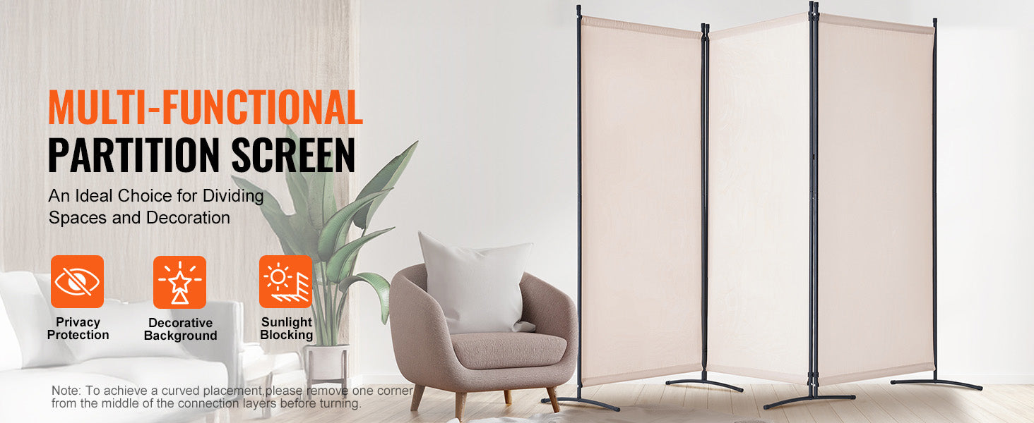 Vouwbare Kamerscheiding 3/4/6 Panelen – Privacy Scherm voor Woonkamer en Kantoor