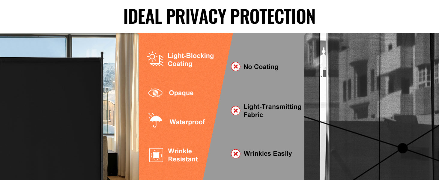 Vouwbare Kamerscheiding 3/4/6 Panelen – Privacy Scherm voor Woonkamer en Kantoor