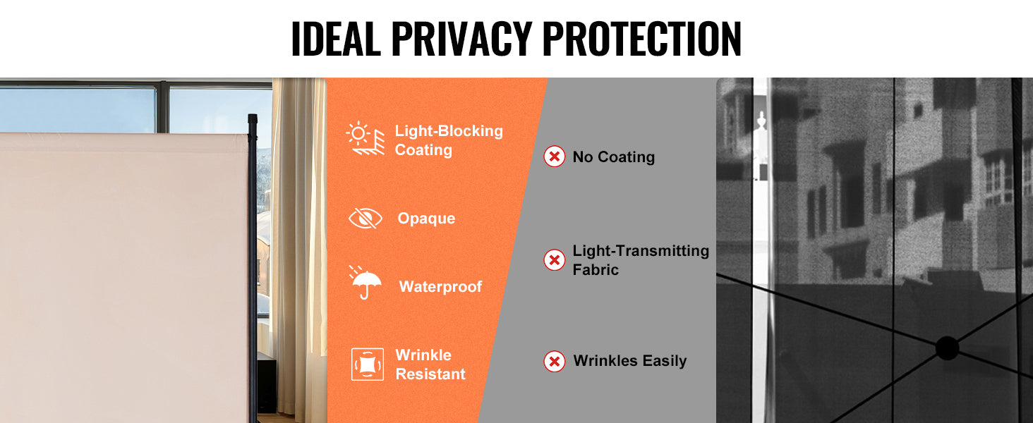 Vouwbare Kamerscheiding 3/4/6 Panelen – Privacy Scherm voor Woonkamer en Kantoor