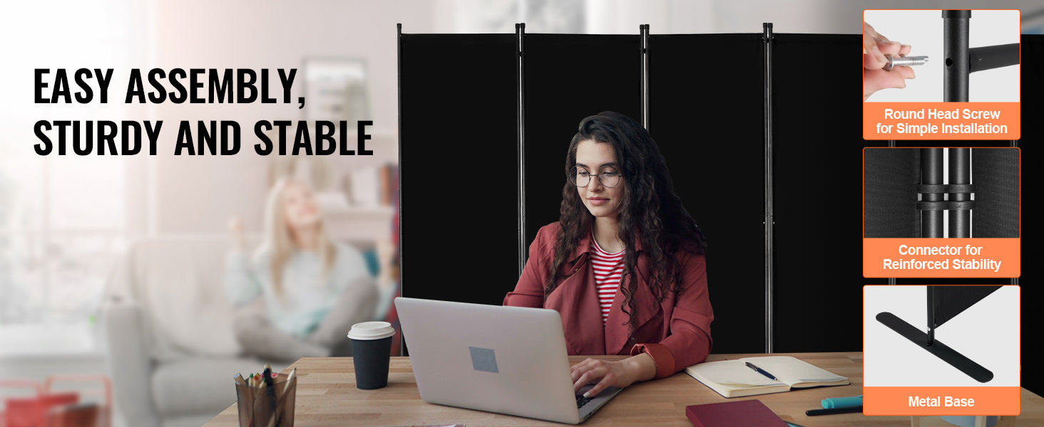 Vouwbare Kamerscheiding 3/4/6 Panelen – Privacy Scherm voor Woonkamer en Kantoor